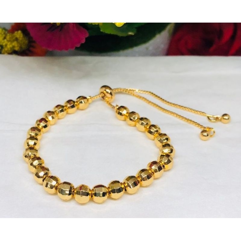 Gelang serut bola disco xuping berlapis emas