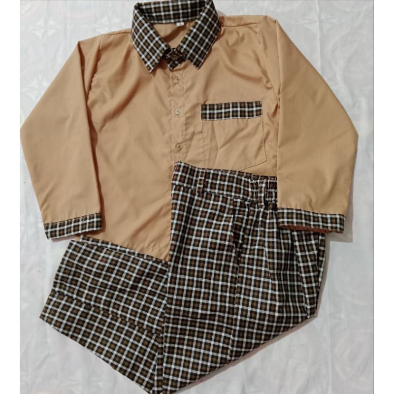 Seragam Paud/TK Kotak2 Panjang