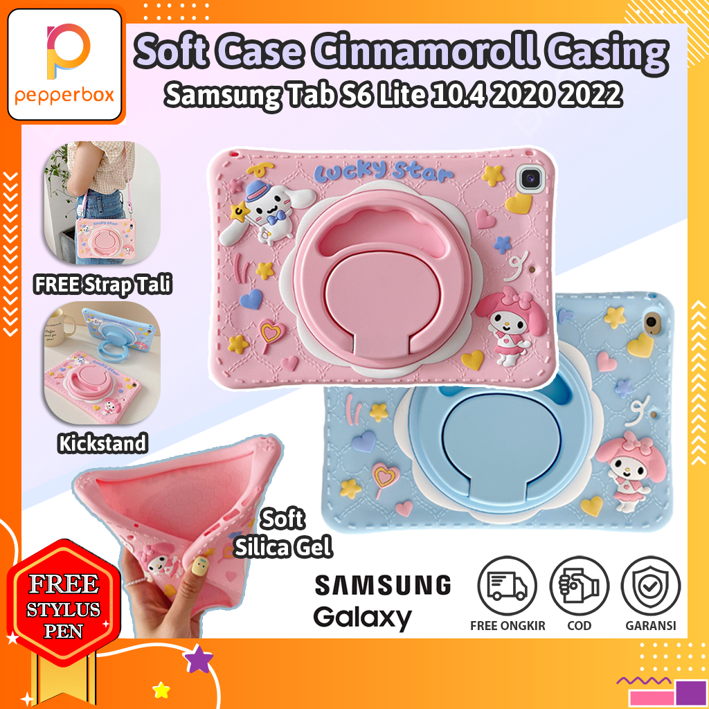 Softcase Samsung Tab S6 Lite 10.4 2020 2022 P610 P615 P613 P619 Anak Casing Kartun Cute Kesing Case 