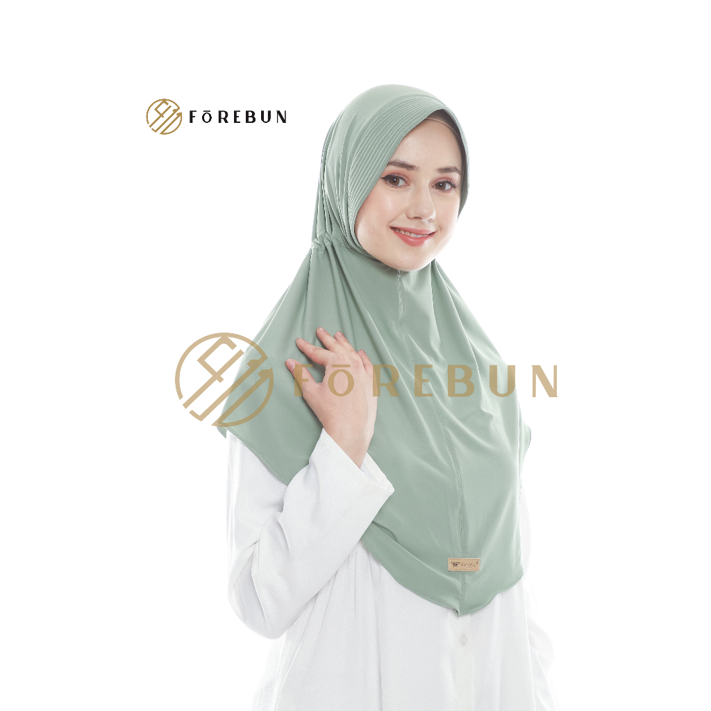 𝐅𝐨𝐫𝐞𝐛𝐮𝐧 Hijab Bergo Serut Jersey Instan AMIRA Size L