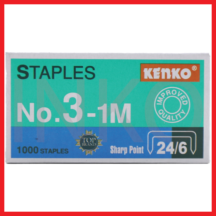 

KENKO STAPLES NO.3 1M 1000STAPLES 20BOX