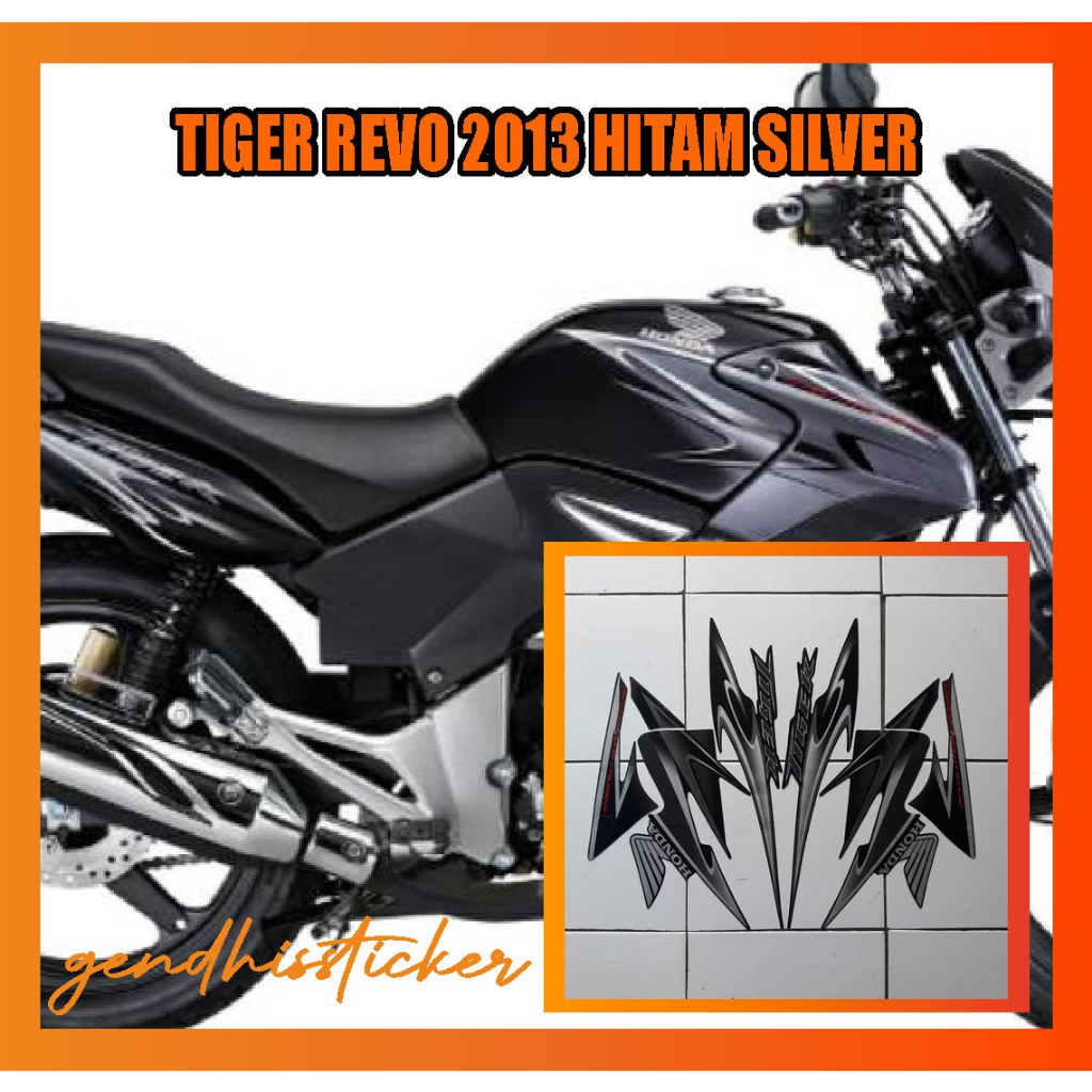 striping motor tiger revo 2013 hitam silver