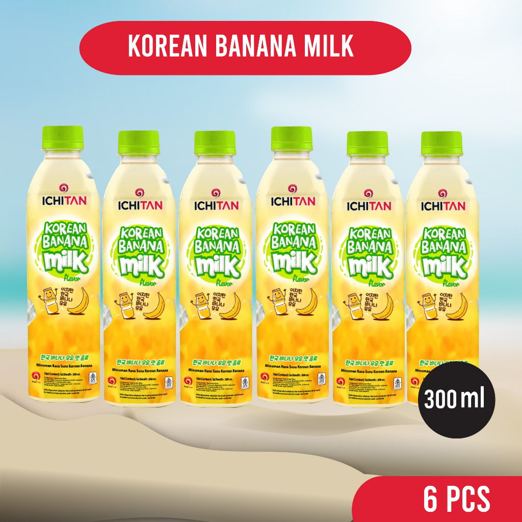 

Ichitan Korean Banana Milk 300 ml | Bundling 6