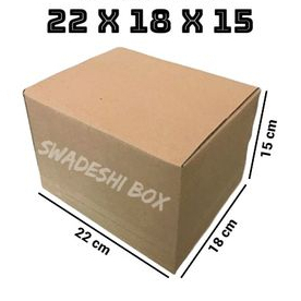 

kardus/karton/box uk. 22x18x15 cm untuk packing singlewall polos