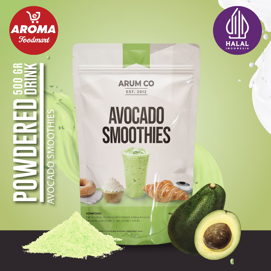 

Arum Co Bubuk Avocado Smoothies Powder 500gr Minuman Serbuk Alpukat