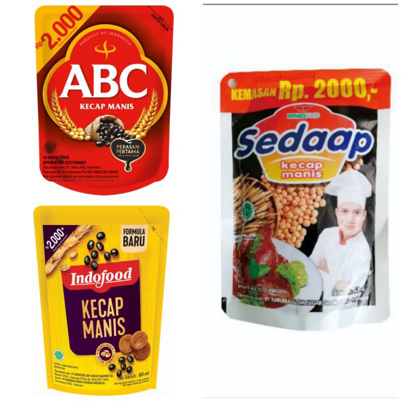 

KECAP MANIS ABC / INDOFOOD / SEDAAP 60ml