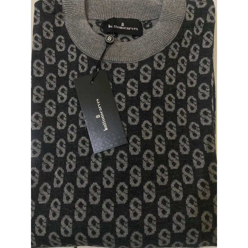 Everyday Monogram Sweater Buttonscarves XL