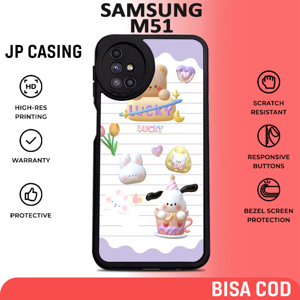 Case Samsung M51 [ CUTE 08 ] Casing Samsung M51 Hardcase Softcase Premium Glossy
