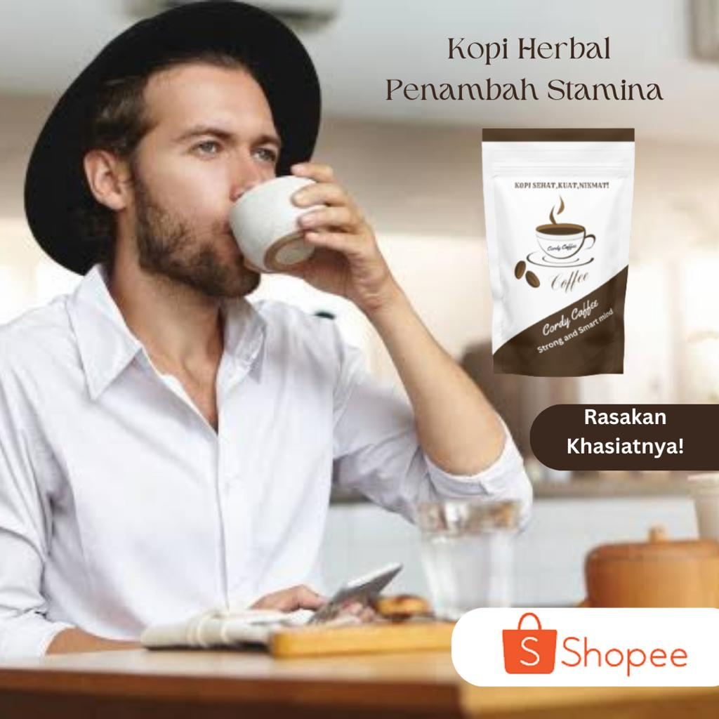 Minuman Kopi Pemanjang Pembesar Mr Permanen Cordy caffee kopi kuat dan tahan lama Penambah Stamina