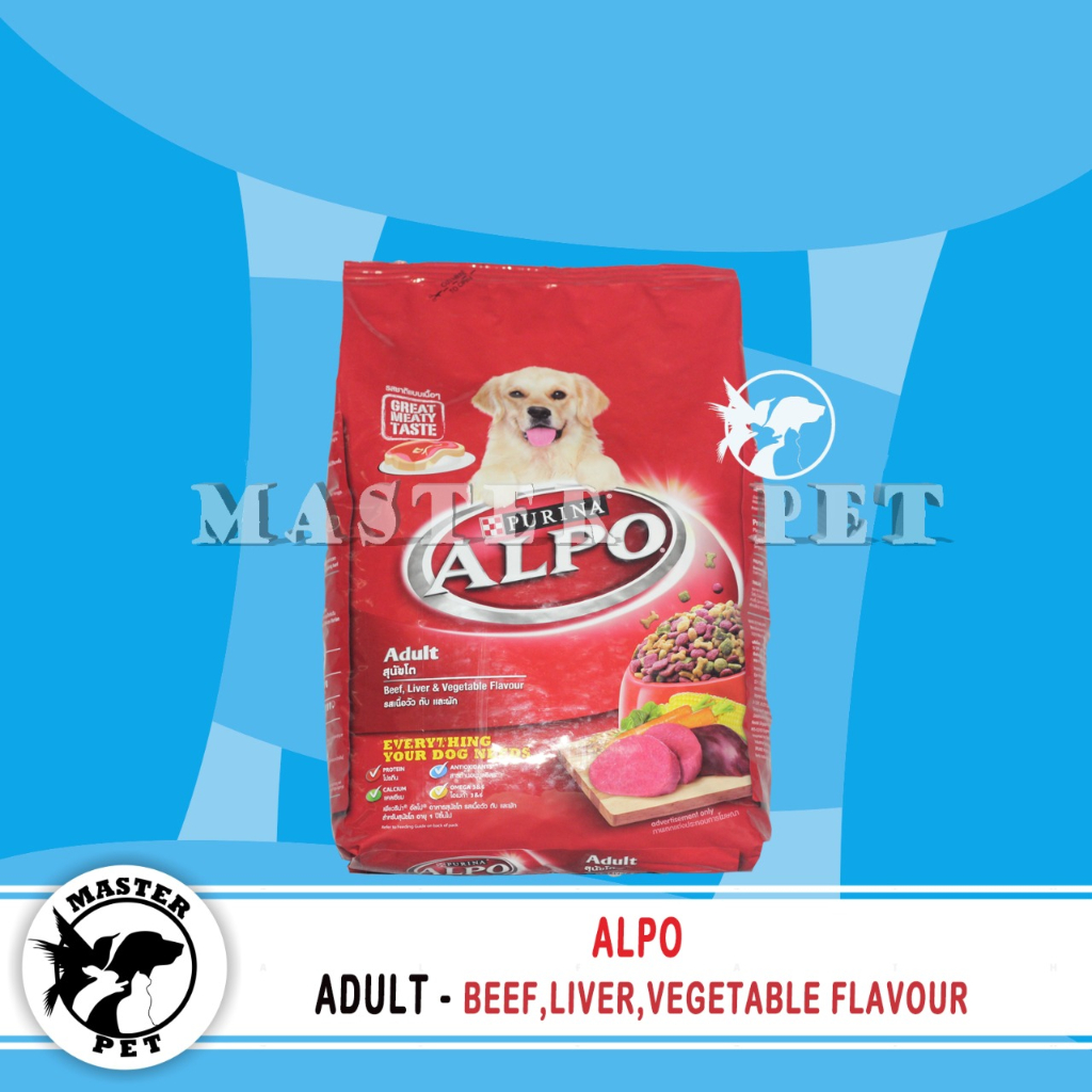 Makanan Anjing Alpo Chicken Liver Vegetable 10 Kg / Alpo Adult 10Kg