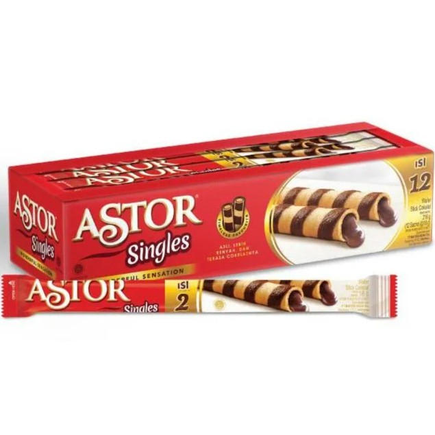 

ASTOR WAFER STICK SINGLES BOX isi 12