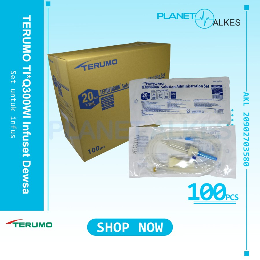 Infusion Set Dewasa Anak TERUMO TI*Q300WI / Infuset Terumo / Terufusion Solution Administration Set_