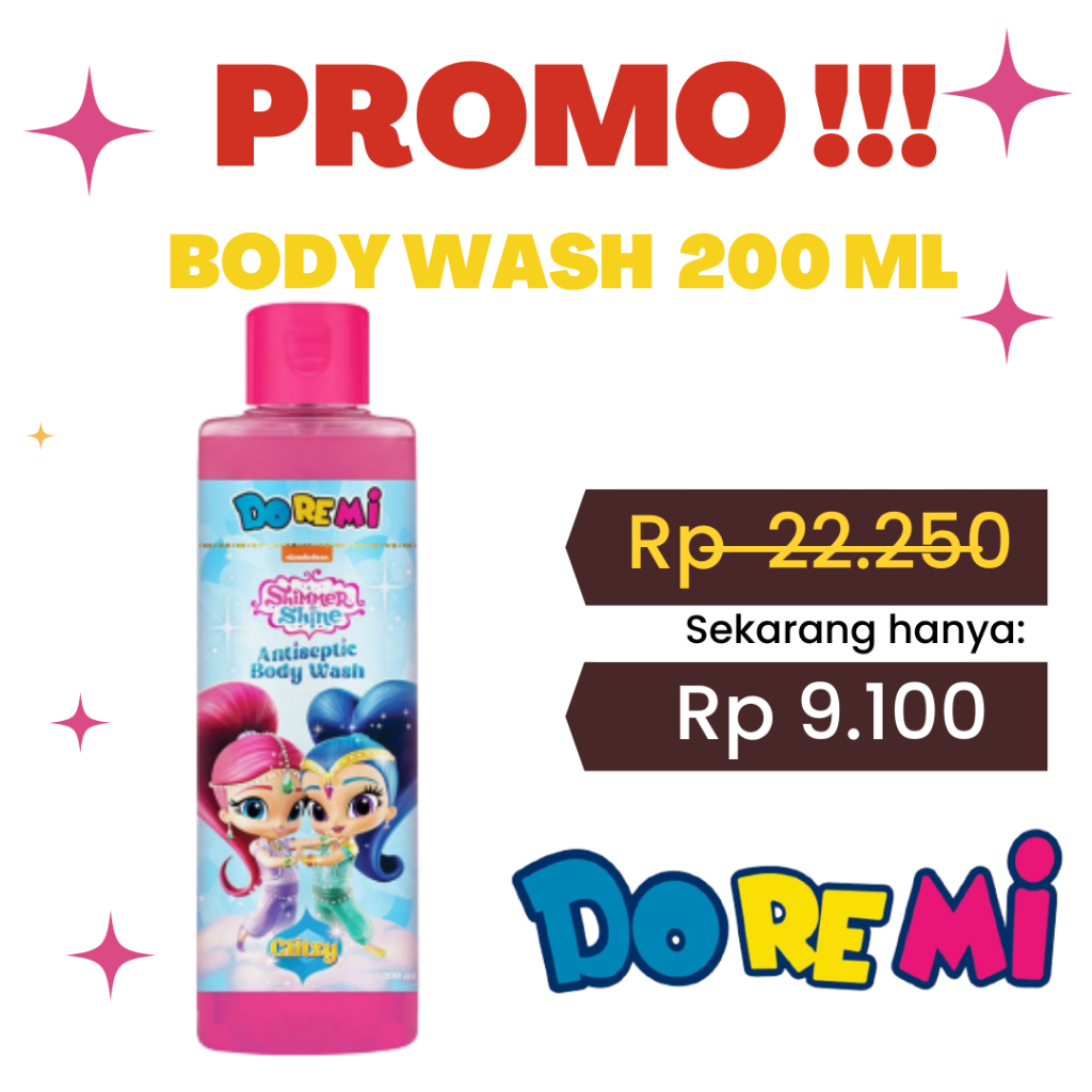 DOREMI GLITZY Shimmering & Shine Body Wash | Shampoo | Hair Vitamin | Cologne Spray