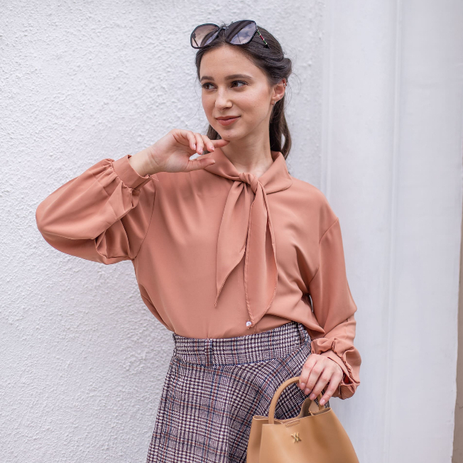 Avenue Top Front V Layer - Blouse Victorian Vintage Korea - Kemeja Kerja Pita - Blouse Sailor (SKU 2