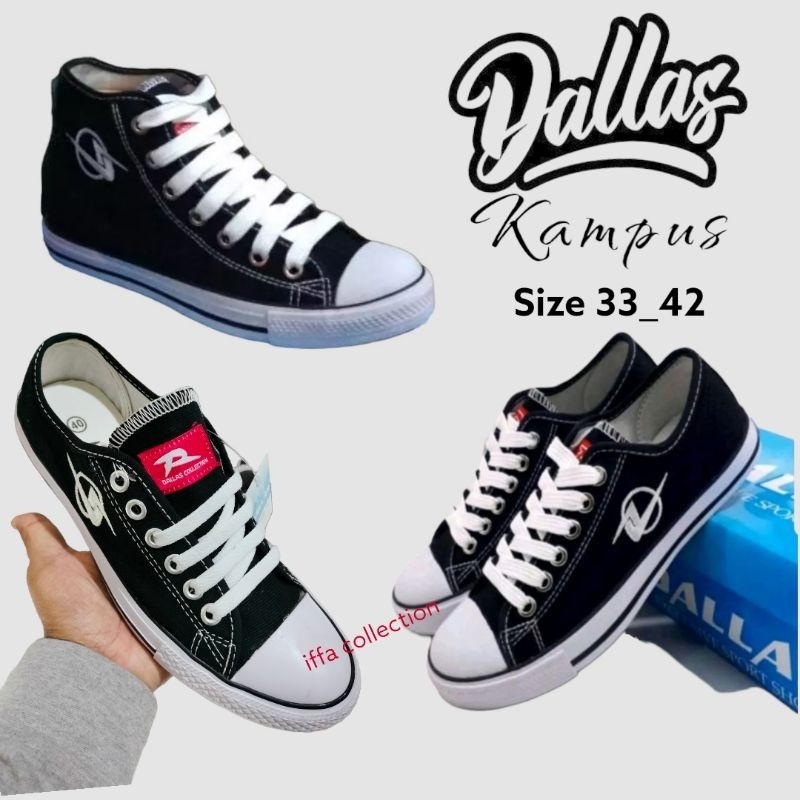 sepatu Sport cewek dan cowok DALLAS kampus full redy