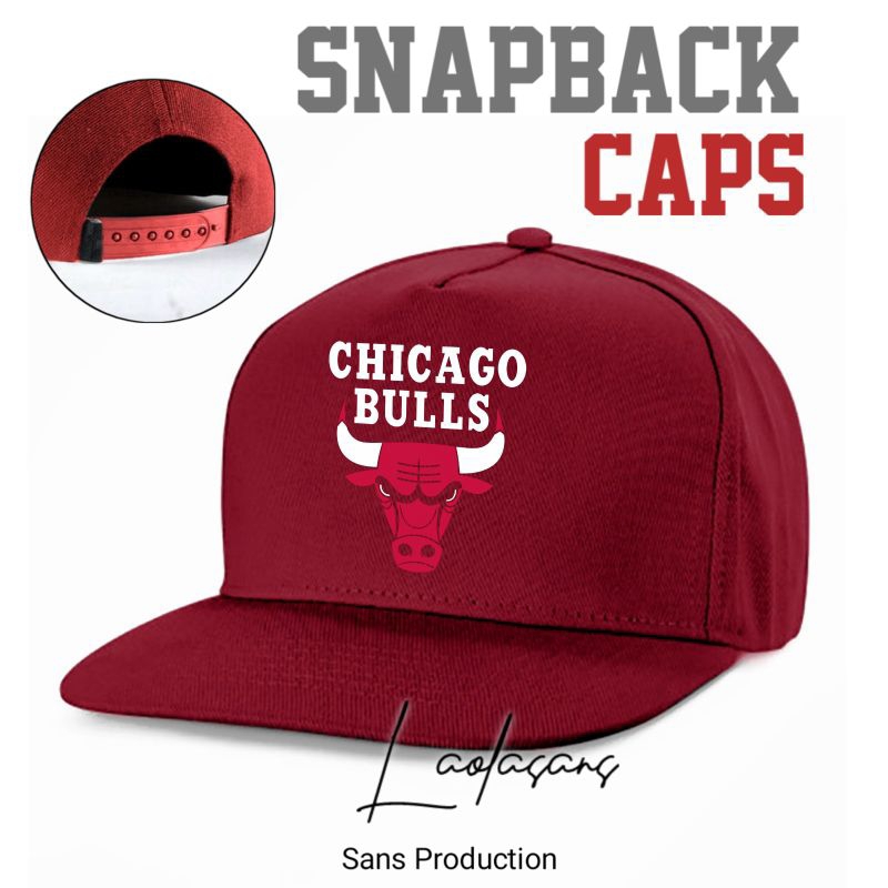 Topi cichago snapback - topi pria wanita - topi outdoor premium - topi gaul - original topi - Bayar 