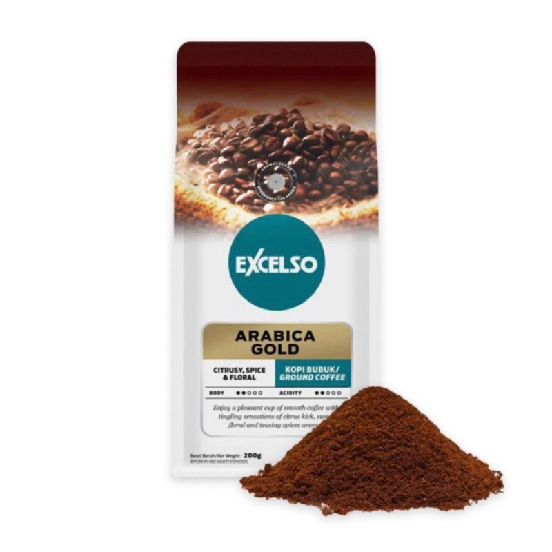 

Excelso Arabica Gold Bubuk Kopi 200g