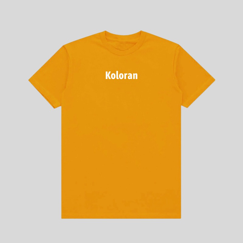 Kaos Pendek Koloran Yellow - Kaos Pendek yellow