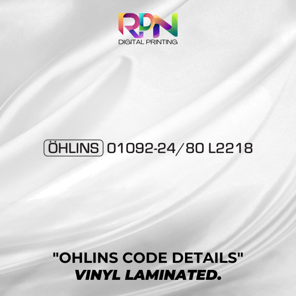 

STIKER/STICKER PRINTING PRINCUTT DEATIL SHOCK OHLINS CODE SERIAL VIRALL