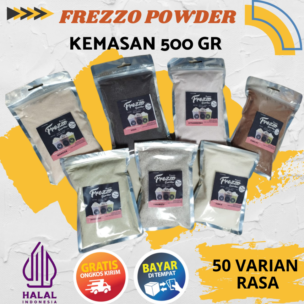 

Bubuk Minuman Instan 500 gr Bubuk Frezzo Powder Drink SERBUK MINUMAN 1/2 Kg | FREZO 500g Aneka rasa