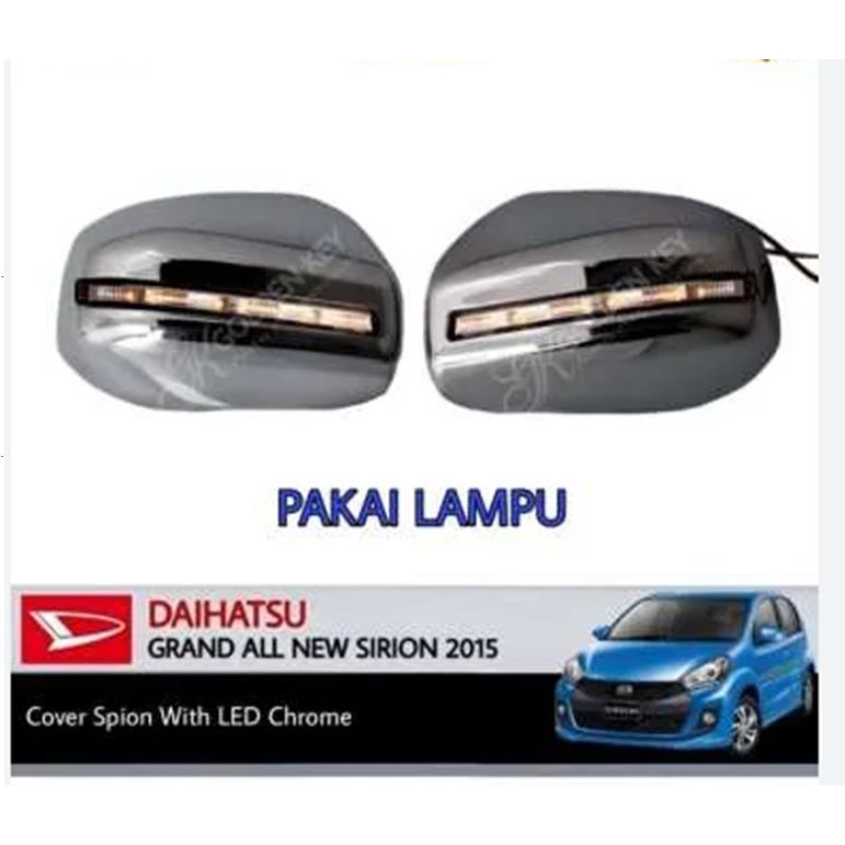 COVER SPION LAMPU CHROME GRAND ALL NEW SIRION MIRROR COVER / COVER SPION CHROME WITH LAMP - COVER SP