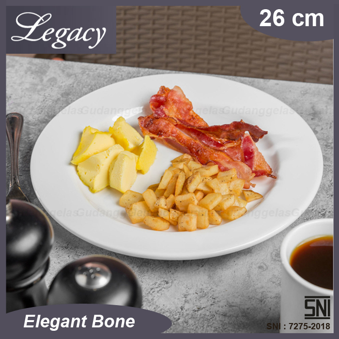 LEGACY Piring Makan Bulat Porcelain/Dinner Plate/Piring Hotel Legacy/Dinner Plate Porcelain