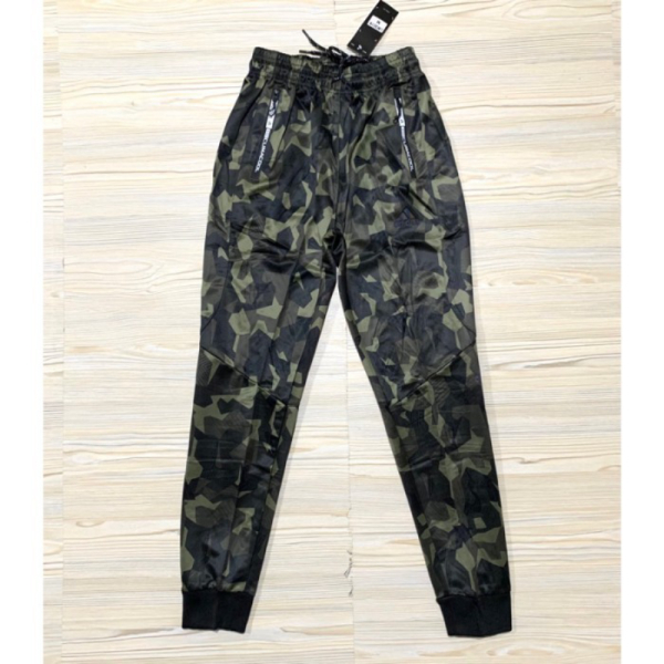 Promo CELANA PANJANG JOGGER LORENG ARMY IMPORT TRAINING OLAHRAGA RUNNING - Hijau Army M Diskon