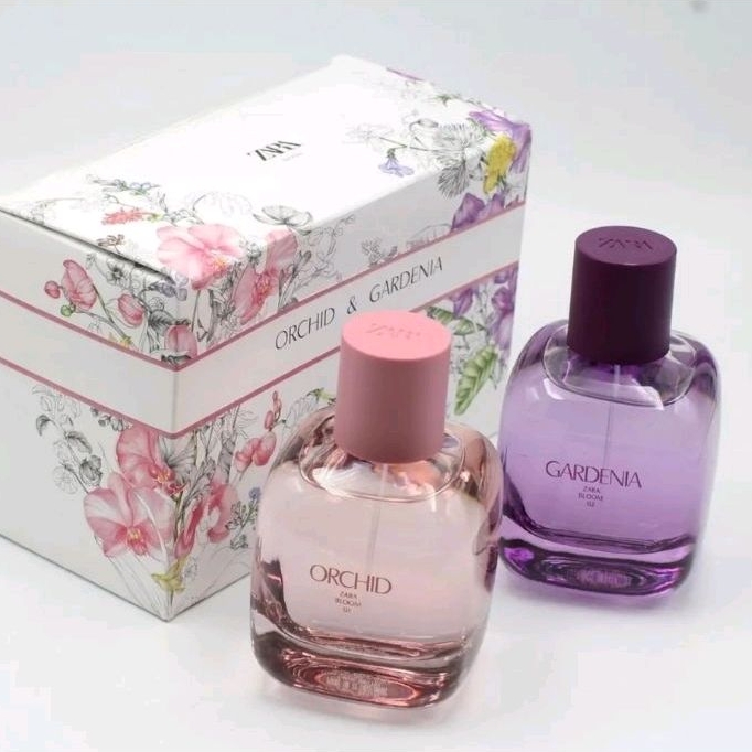 ( Bundling ) Zara Orchid Bloom + Zara Gardenia Bloom 90ml - Parfum Wanita ( Kemasan Baru )