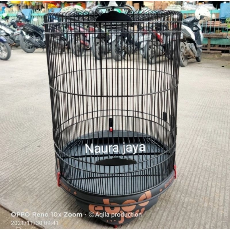 KANDANG SANGKAR MURAI EBOD JAYA PVC DECAL EBOD JOSS HITAM