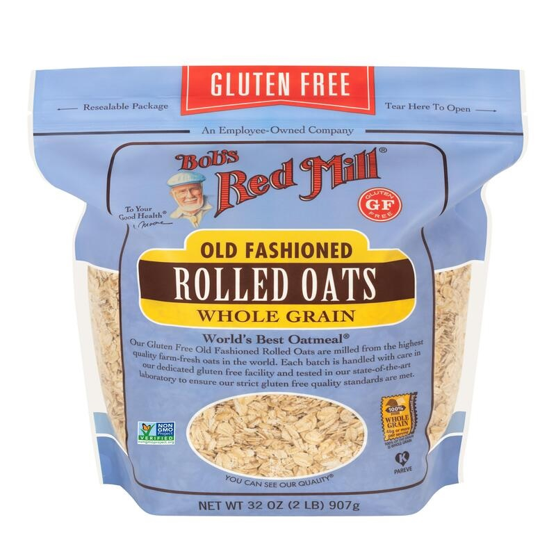 

Bob's Red Mill Gluten Free Old Fashioned Rolled Oats Wholegrain 907g