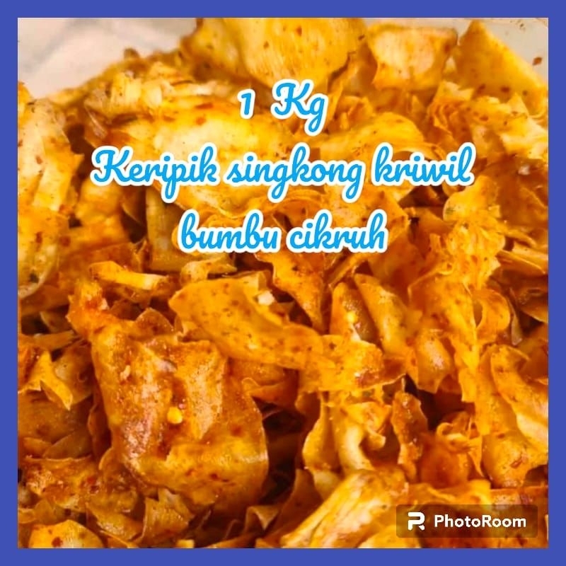 

Promo || Kripik singkong Kriwil bumbu cikruh 1 kg / keripik singkong Kriwil 1kg