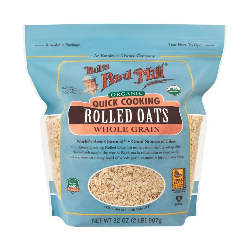 

Bob's Red Mill Organic Quick Cooking Rolled Oats Wholegrain 907g