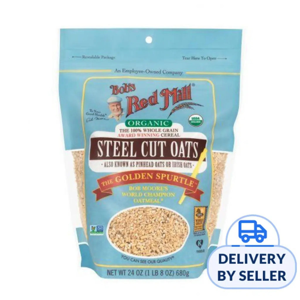 

Bob's Red Mill Organic Wholegrain Steel Cut Oats 680g