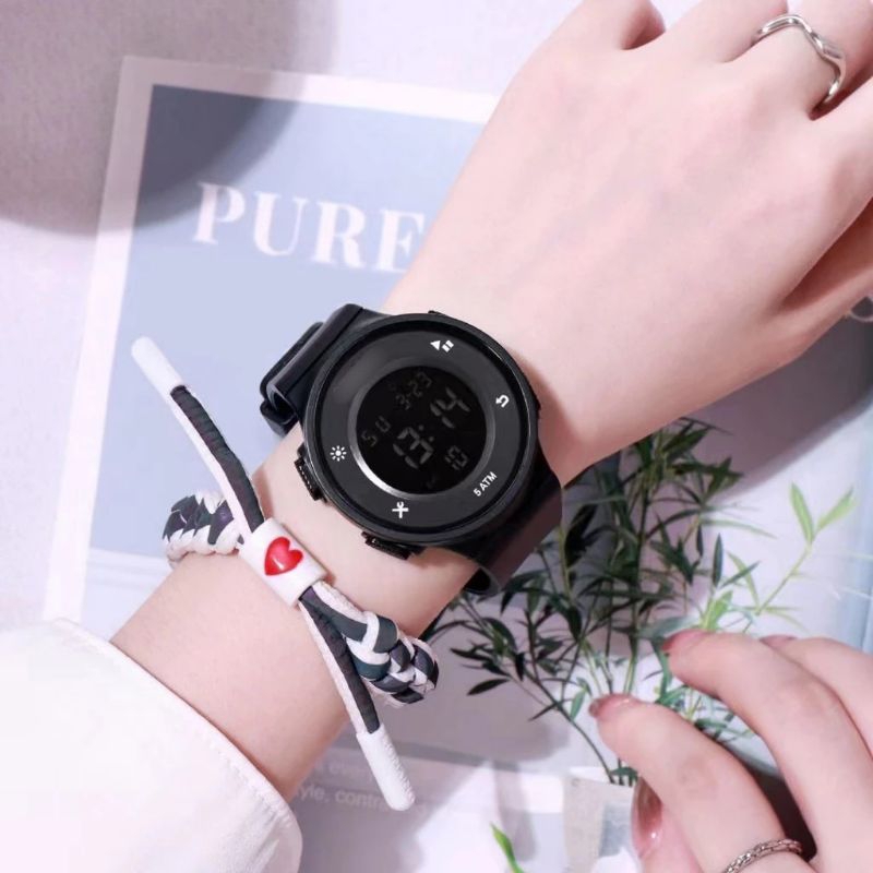 JAM TANGAN DIGITAL ANTI AIR JAM TANGAN DIGITAL TALI KARET SPORTY