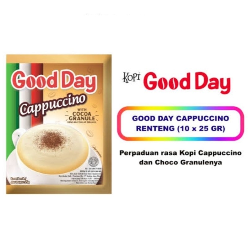 

Kopi Good Day Cappucino 10Pcs