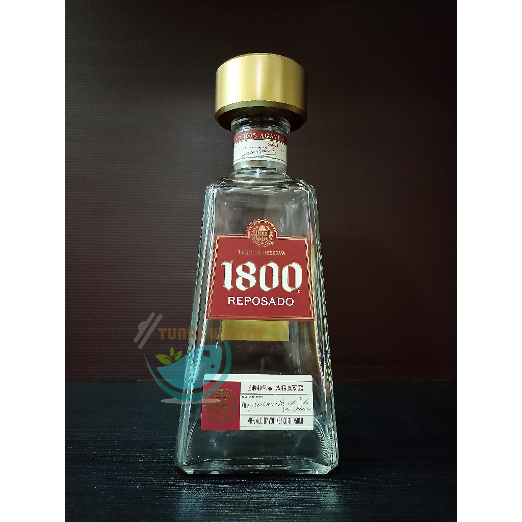 Botol bekas Tequila Reserva 1800 Reposado 750 ML