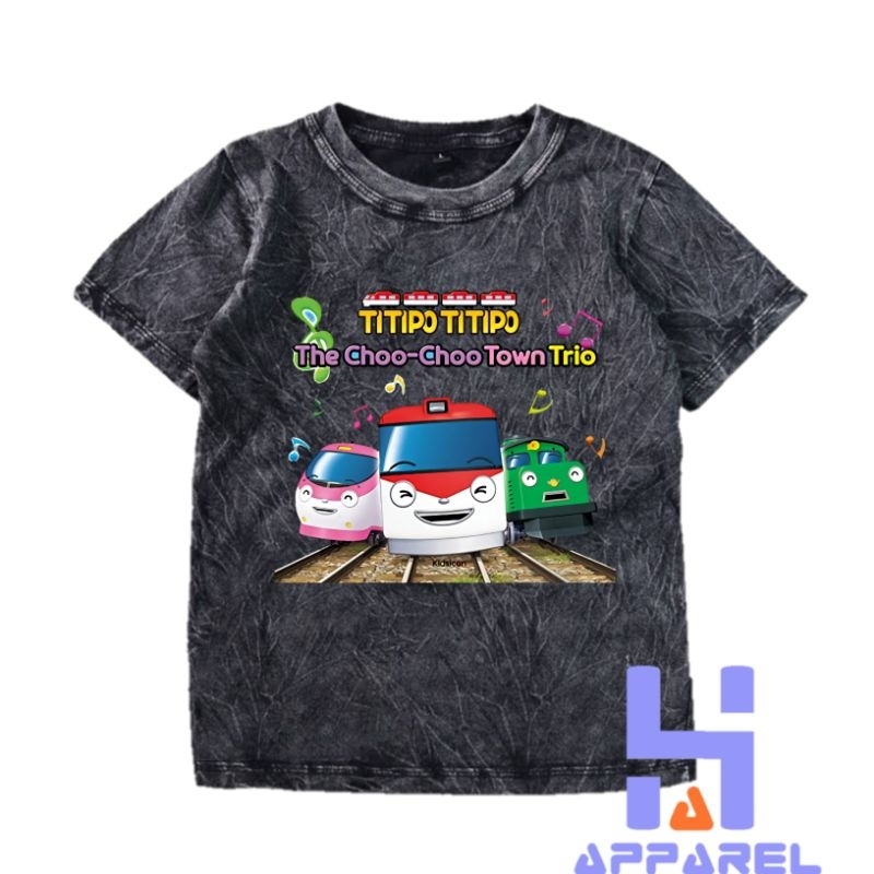 BAJU ANAK KAOS ANAK WASHED TITIPO KERETA