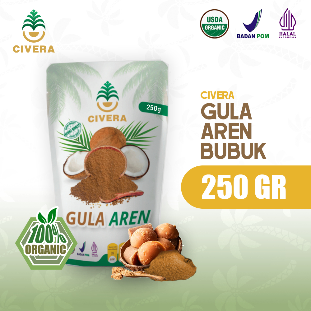 

Civera Gula Semut Aren 250 Gram - Gula Aren Premium