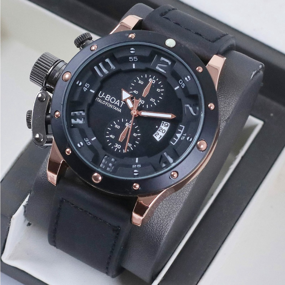 BISA COD UBOAT SUPER DM 4.7 CM QILAW 275 jam tangan pria VinT Store