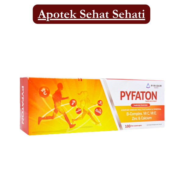 Pyfaton Vitamin B Complex Vitamin dan Zinc 100 Kaplet