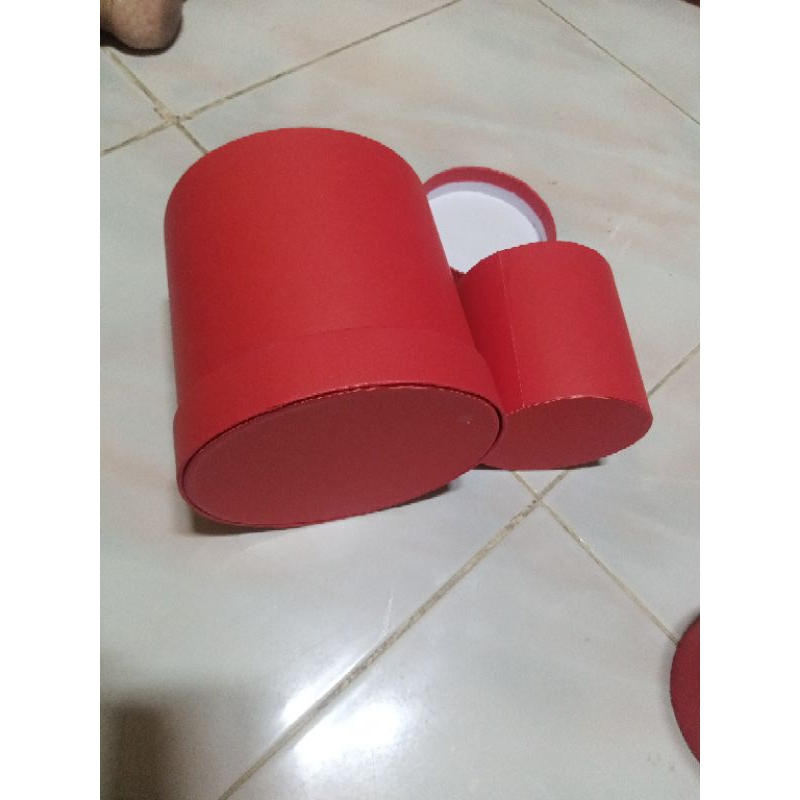 

kotak bunga bulat 25x25cm florist bloombox giftbox hardbox