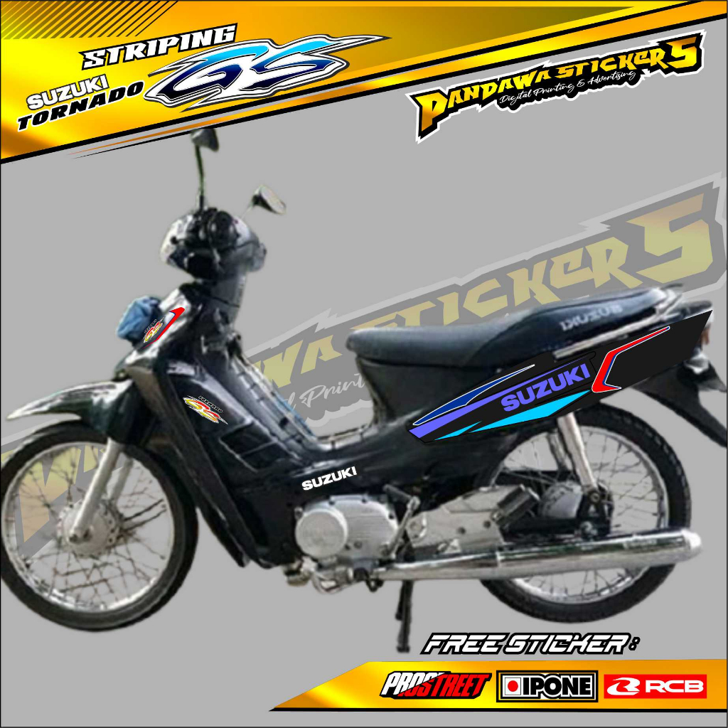 STRIPING VARIASI SUZUKI TORNADO GS / STIKER MOTOR SUZUKI TORNADO GS