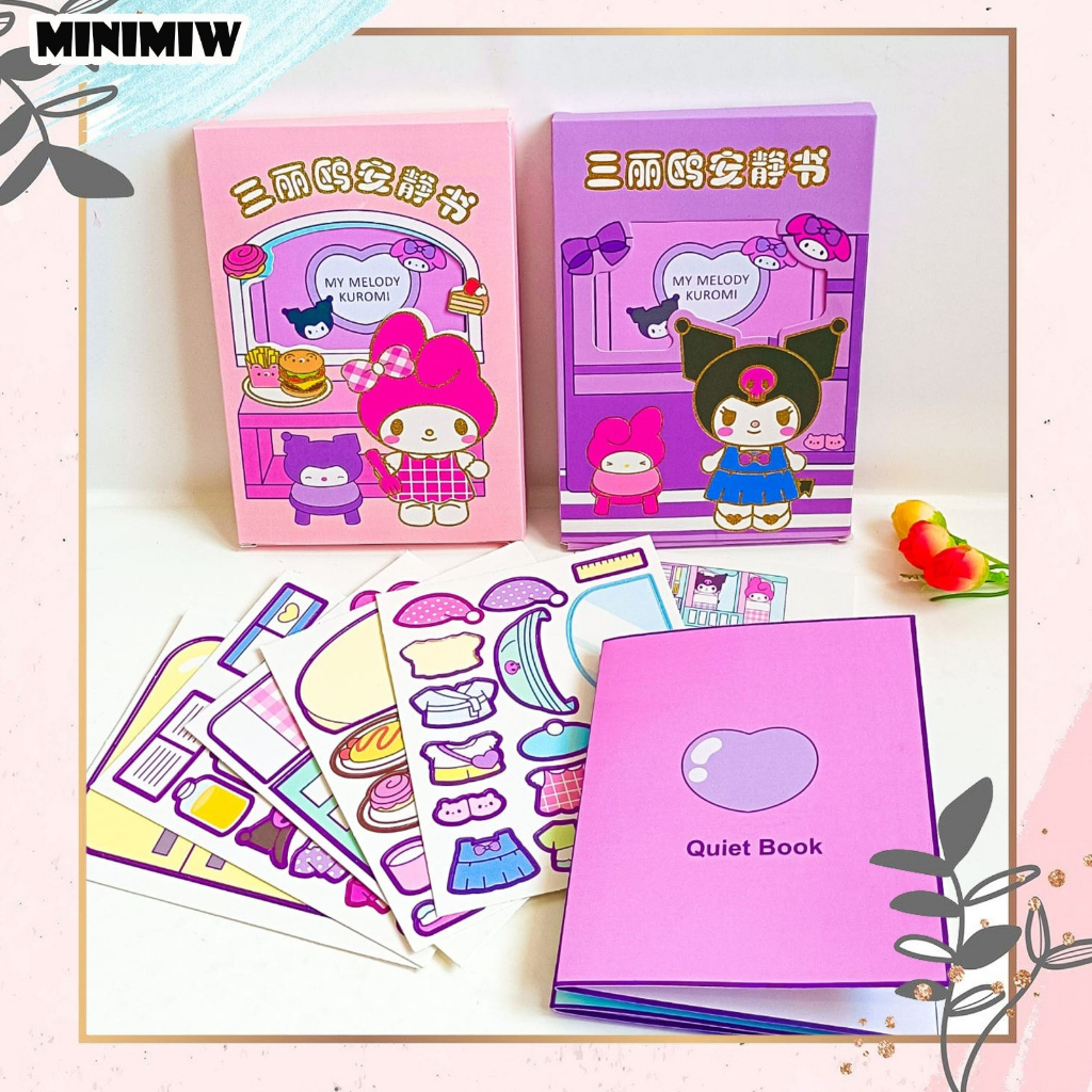 

STIKER DIY SANRIIO-AJS STICKER SET BUKU KREATIFITAS ANAK LUCU IMUT KEKINIAN COD ORIGINAL Set Daily Manual Cute Pattern Decorative Tape Gift Box