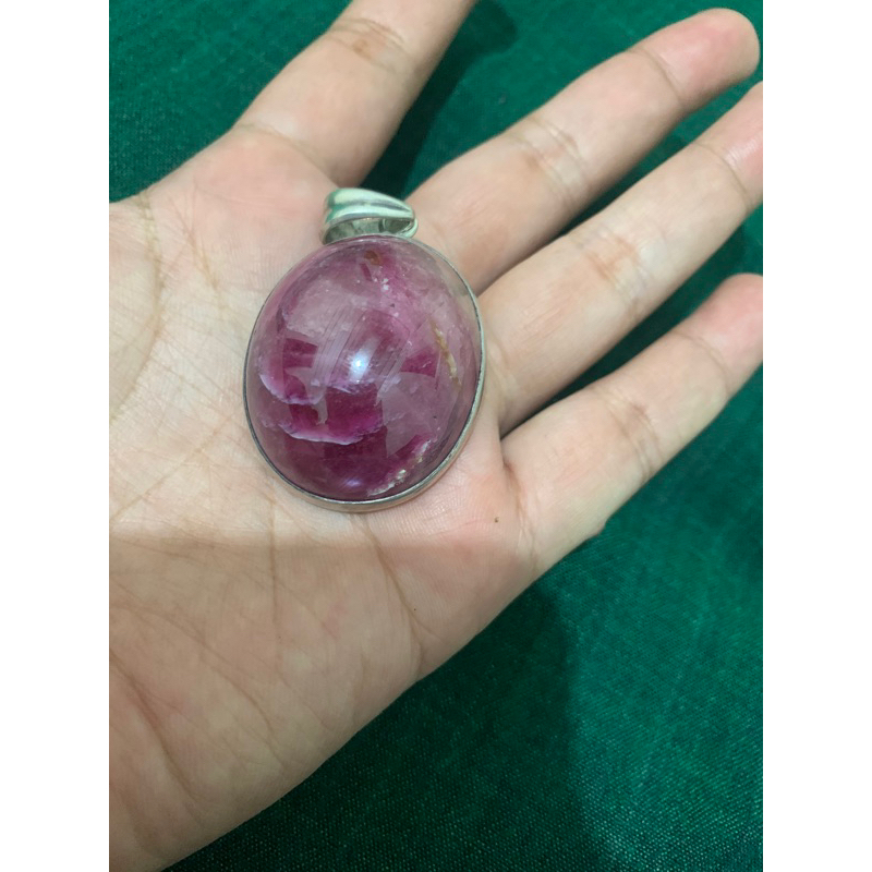 liotin ruby jumbo ring perak top quality