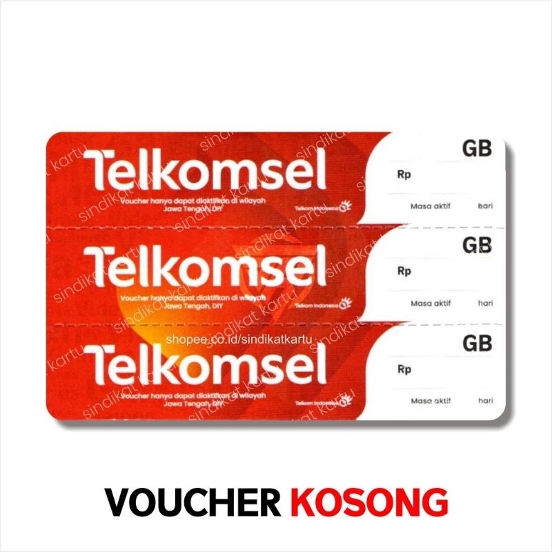 VOUCHER KOSONG / VOUCHER ZERO TELKOMSEL SUMBAGSEL EXP AGUSTUS 24