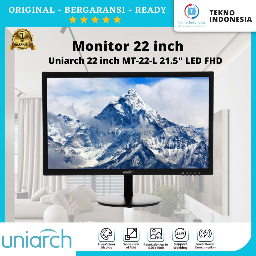 Monitor Uniarch 22 inch MT-22-L 21.5" LED FHD Monitor
