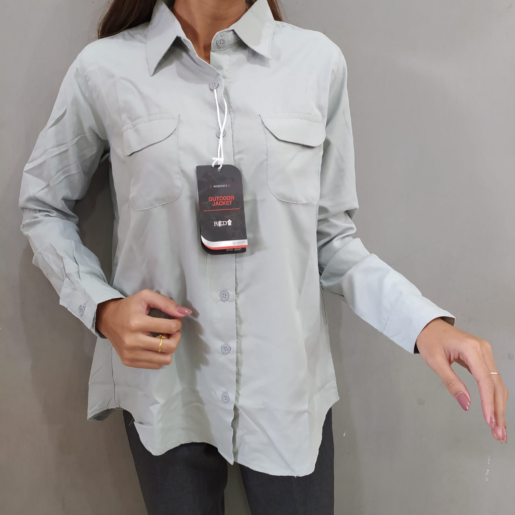 BLUS/KEMEJA WANITA RED UP 9708 LENGAN PANJANG