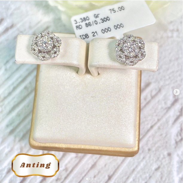 Elco Jewellery - Anting Berlian Eropa F Vvs |  ABRE-00006SH Berkualitas dan Bergaransi