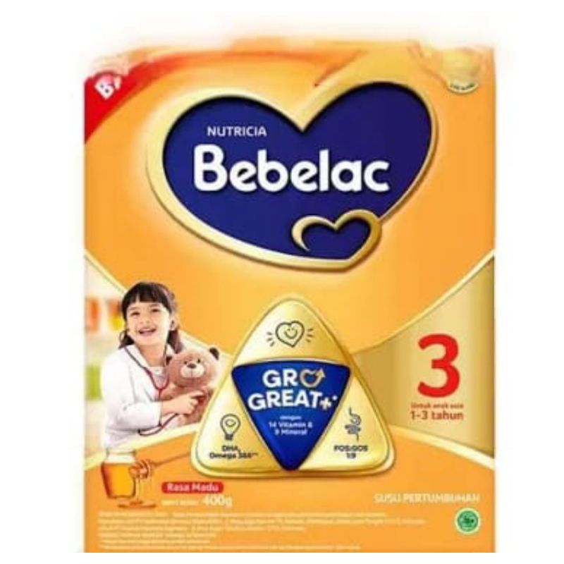 

Bebelac 3 Susu Pertumbuhan Usia 1-3 Tahun 400g