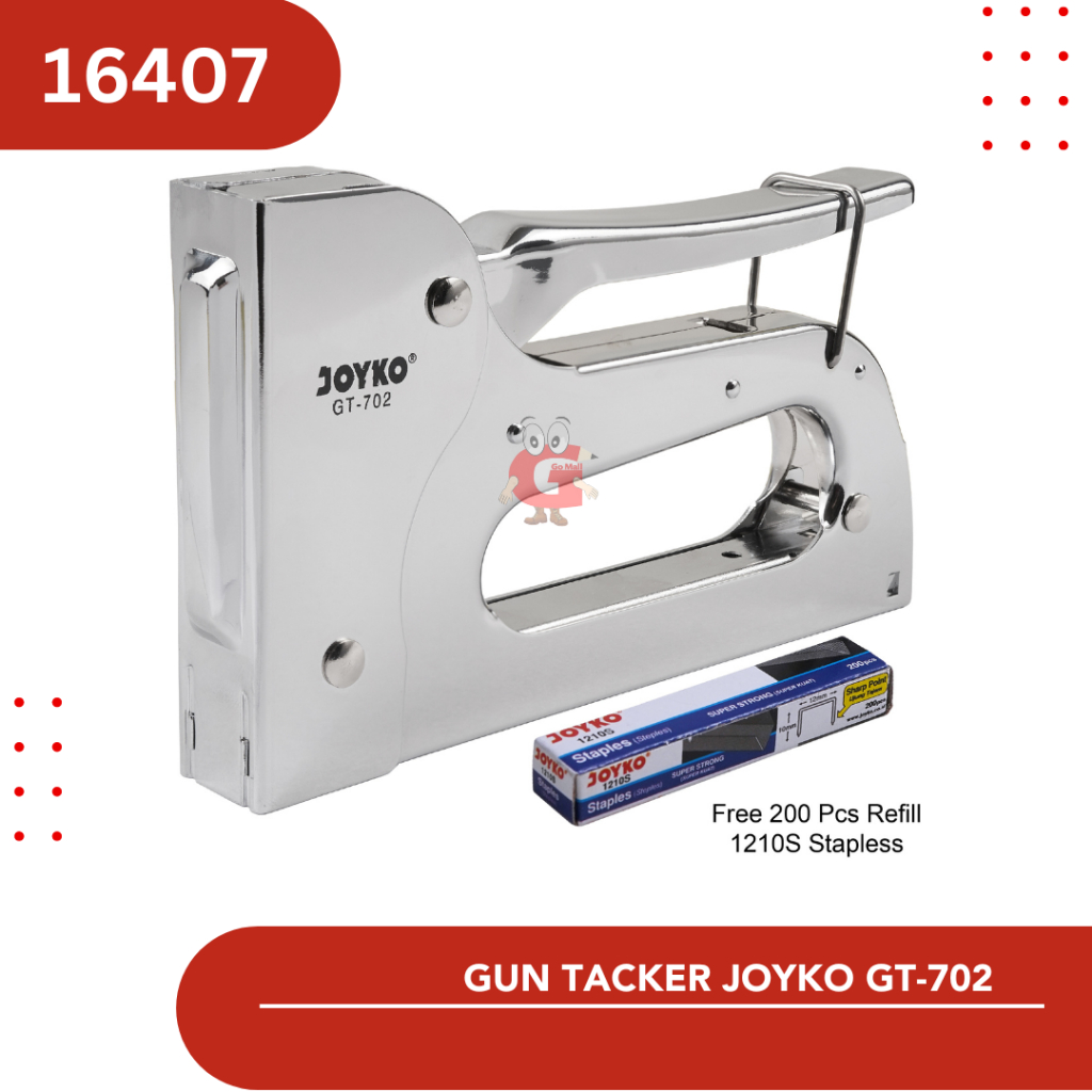 

Gun Tacker / staples tembak joyko stapler / stepler GT-702 gt 702